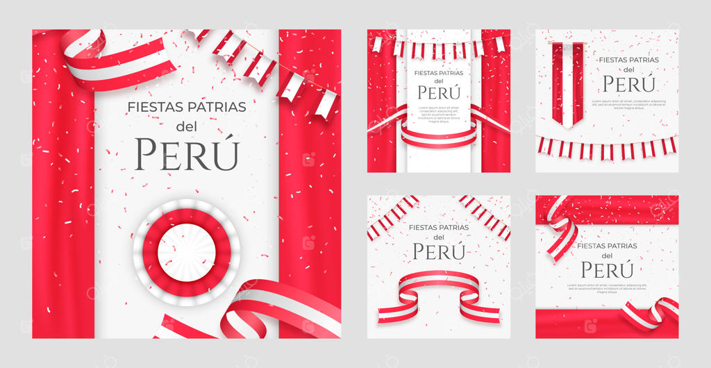 مجموعه‌ای از پست‌های اصیل اینستاگرامی برای جشن‌های ملی پرو