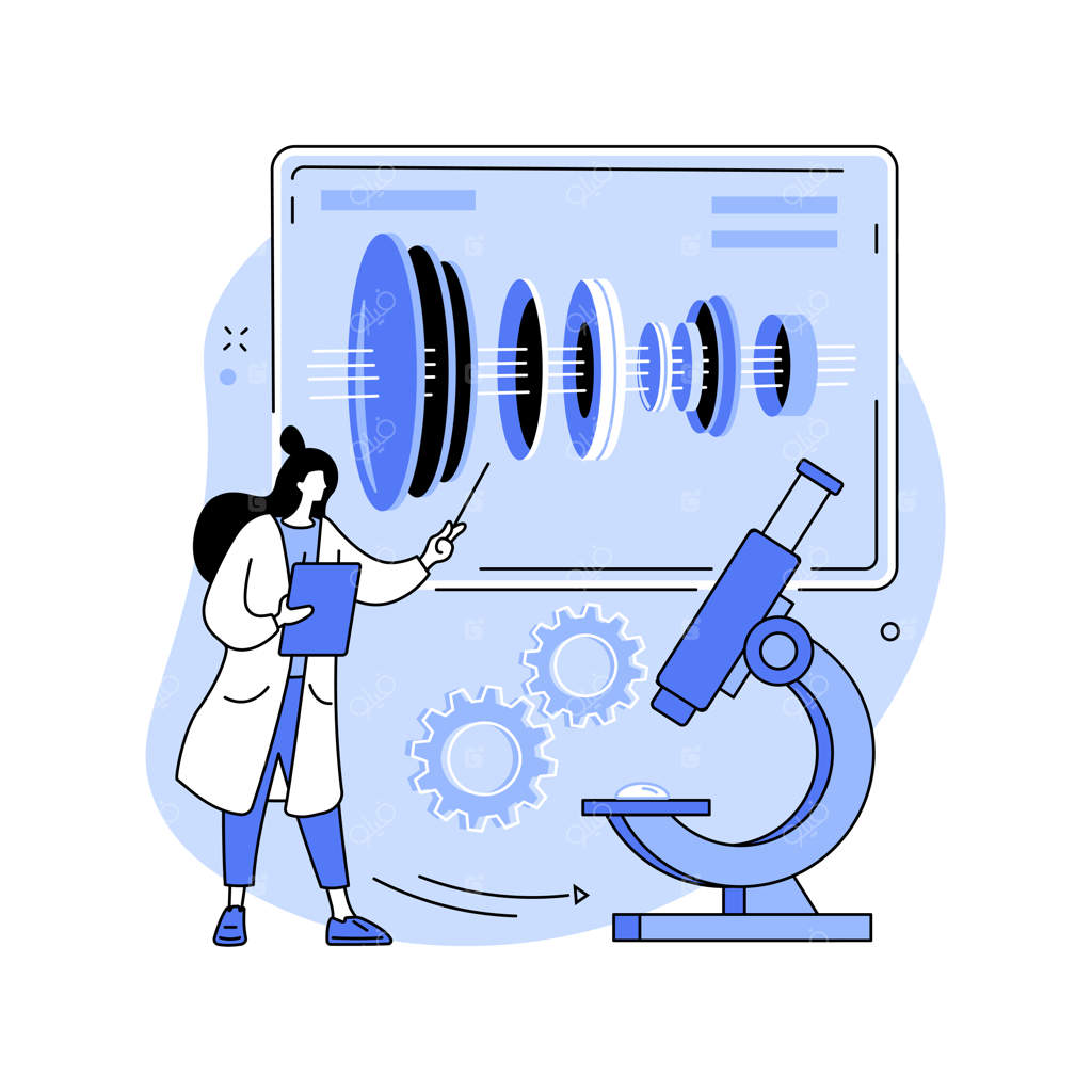تصویر مفهومی انتزاعی از فناوری نوری