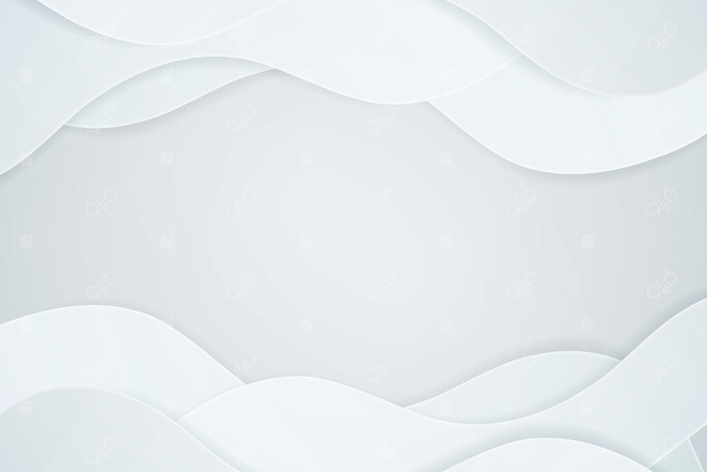 پس‌زمینه سفید سه‌بعدی با طرح کاغذی