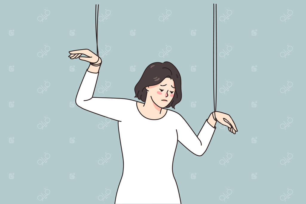 عروسک زن در دستان کسی