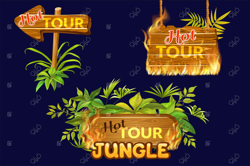 تخته‌های چوبی داغ با شعله‌های آتش شورانگیز