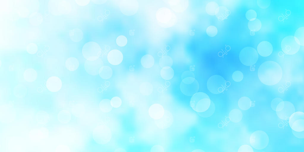 قالب وکتور آبی روشن با دایره‌ها.