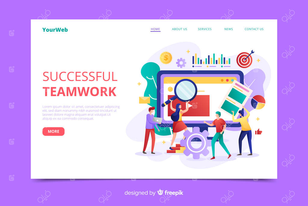 قالب صفحه فرود همکاری در کسب و کار