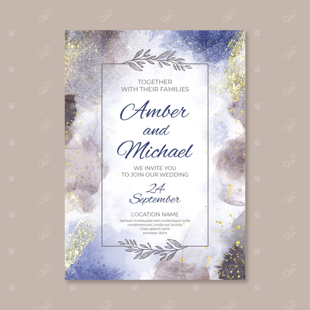 قالب دعوتنامه شیک عروسی