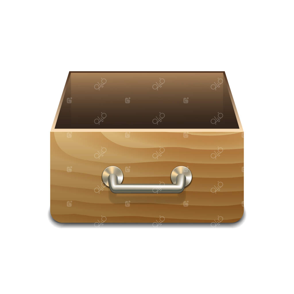 کمد فایل چوبی برای اسناد - تصویر وکتور