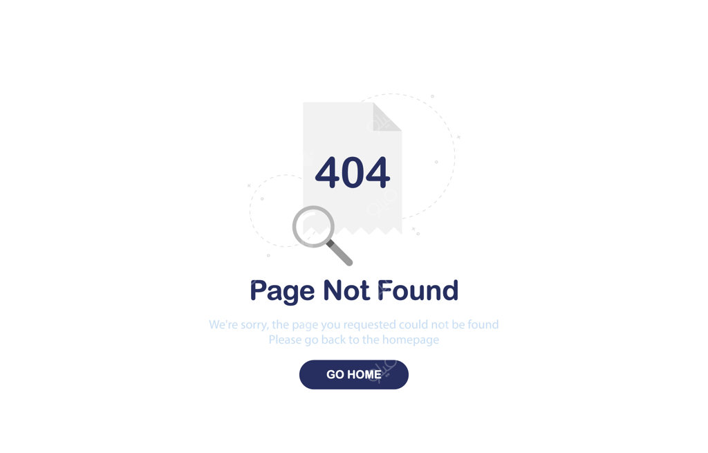 صفحه فرود خطای 404 به همراه یک فایل با طراحی تخت