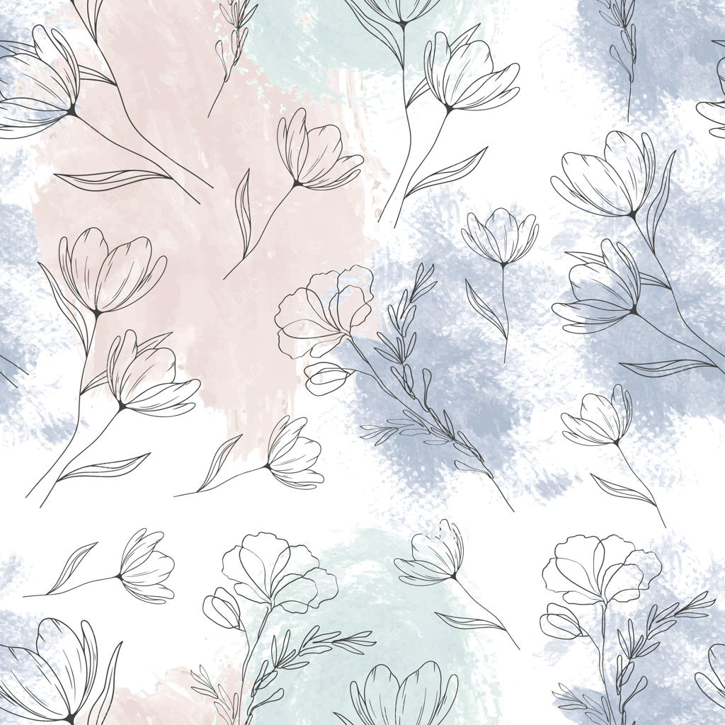 طرح گل انتزاعی