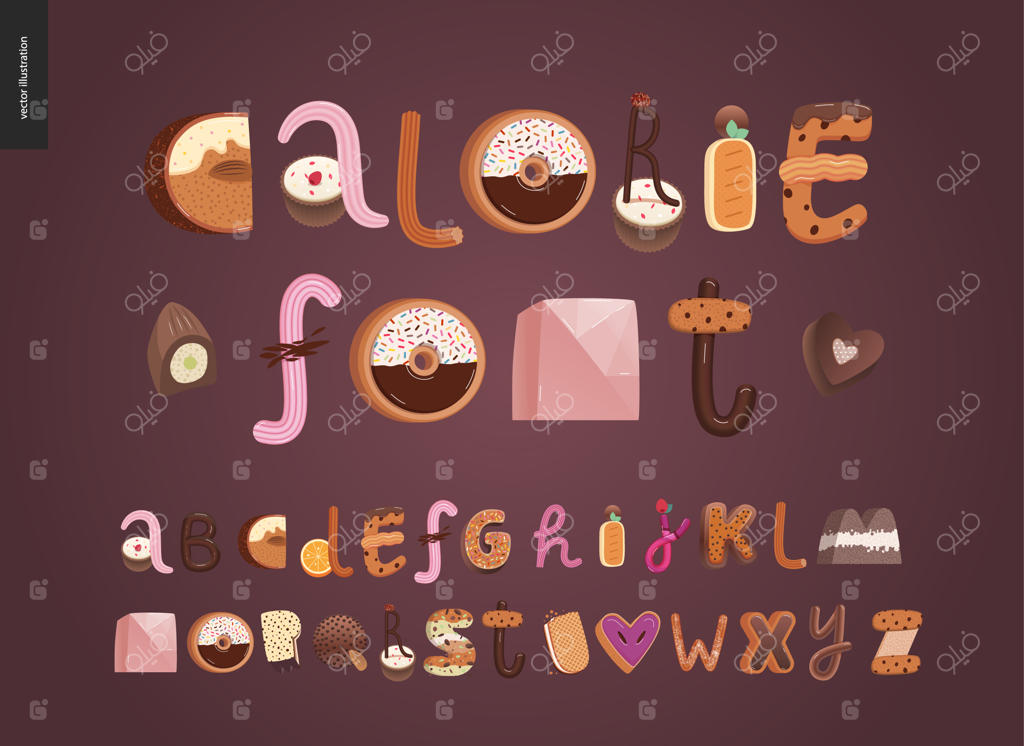 فونت وسوسه‌انگیز دسر