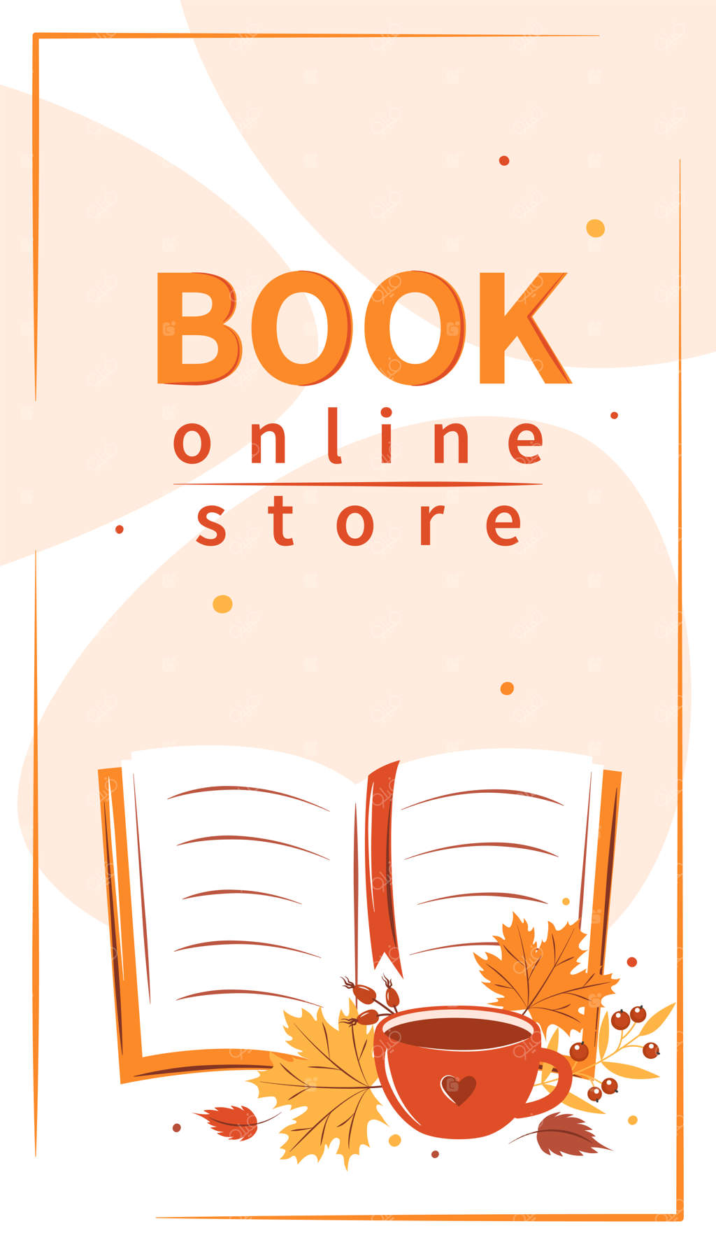 طراحی چیدمان فروشگاه آنلاین کتاب برای فروش کتابخانه در کتابفروشی