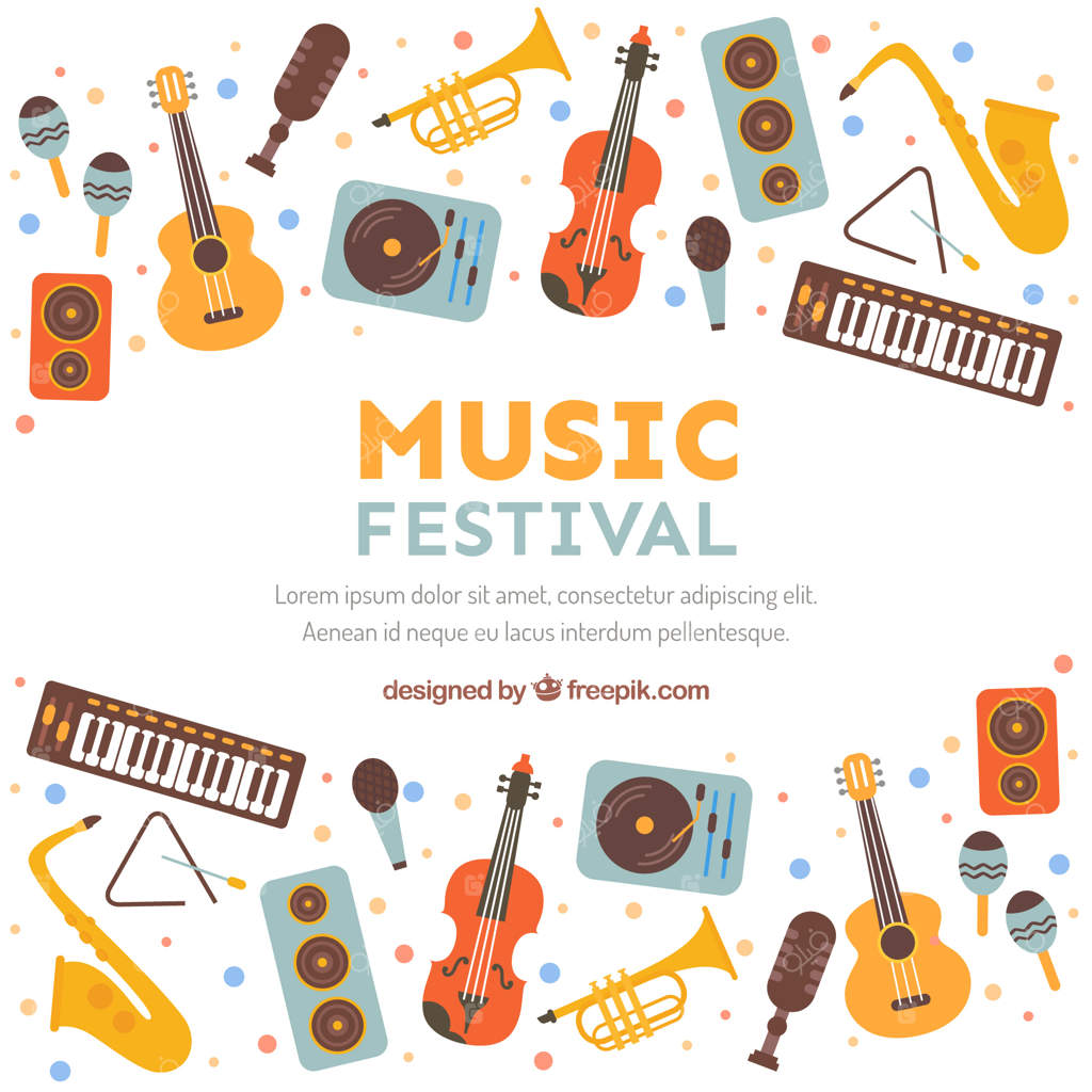 پس‌زمینه جشنواره موسیقی به سبک فلت