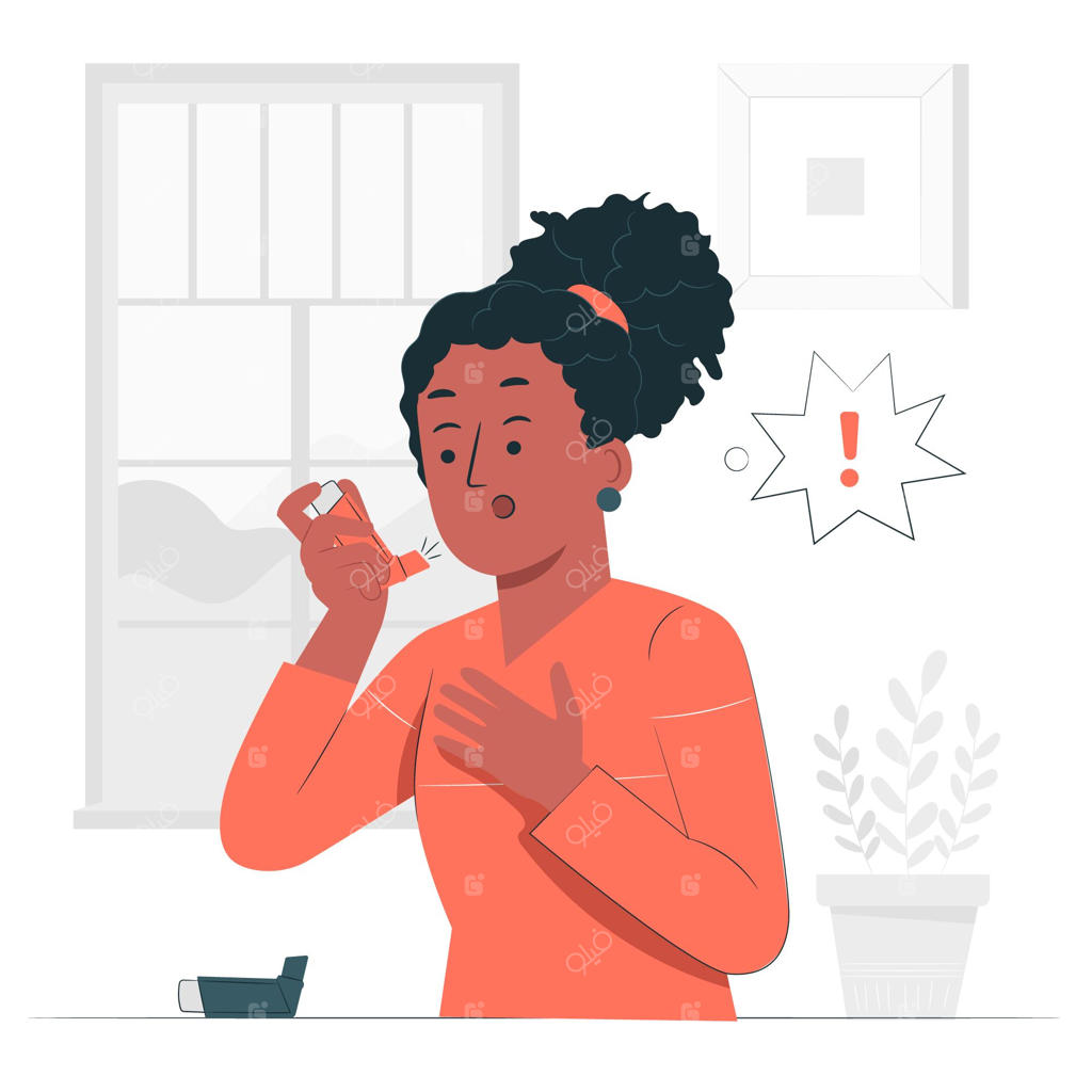 تصویرسازی مفهومی اسپری تنفسی