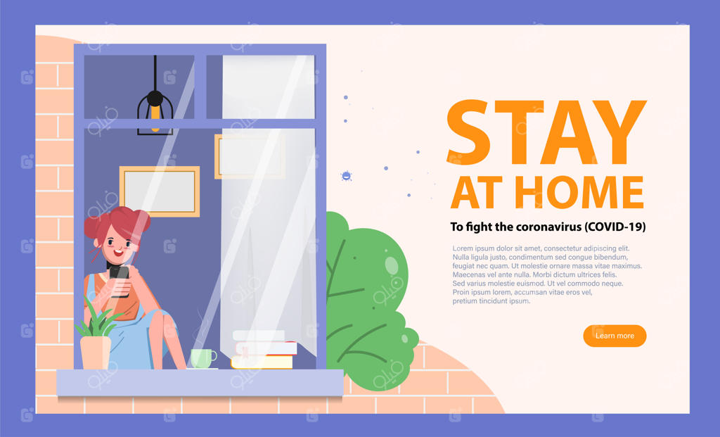 مردم در خانه ماندند تا از شیوع ویروس کرونا (کووید-۱۹) جلوگیری کنند.