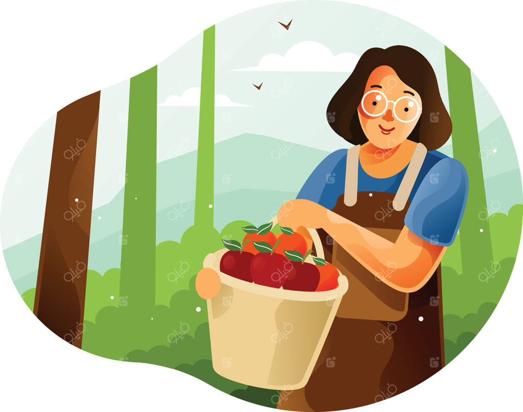 برداشت میوه از باغچه