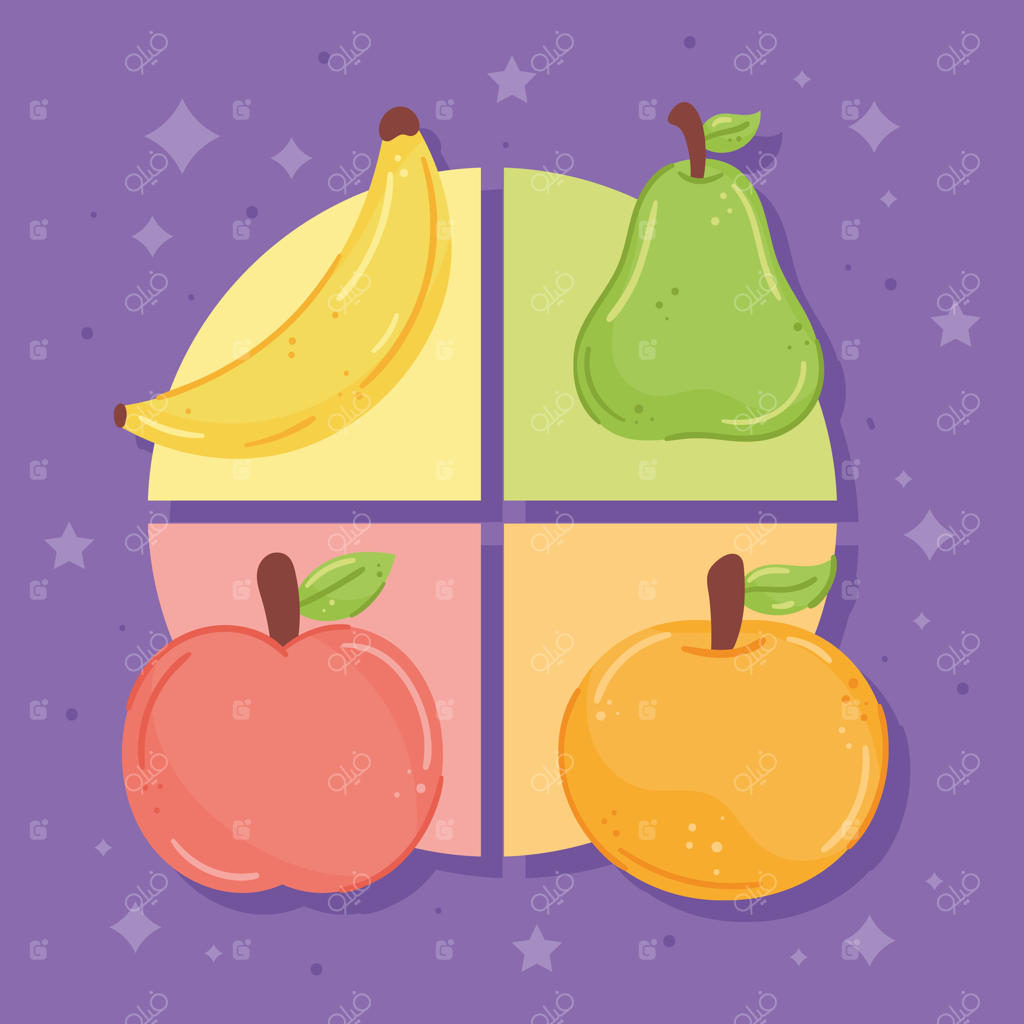 چهار میوه غذای سالم