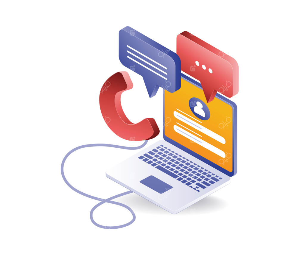 مکالمه و تماس افراد در شبکه‌های اجتماعی با کامپیوتر