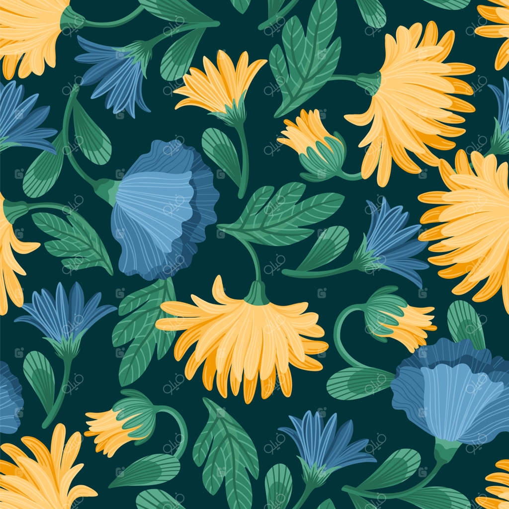 پترن گلدار یکپارچه