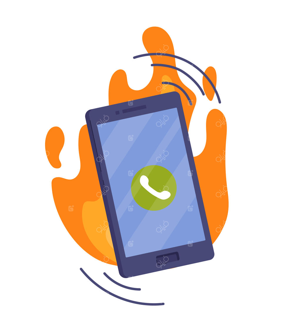 آیکون گوشی هوشمند در حال سوختن