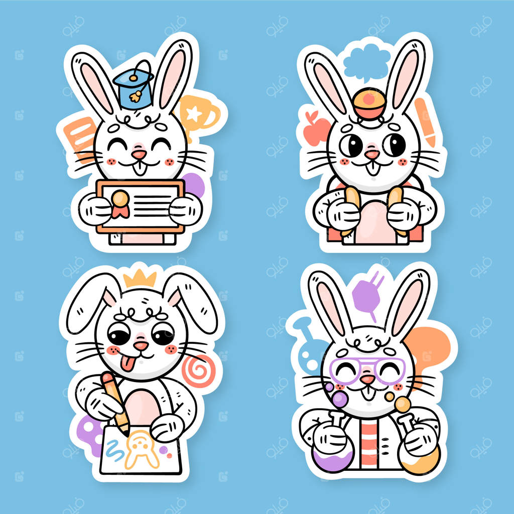 مجموعه برچسب‌های خرگوشی‌رانی