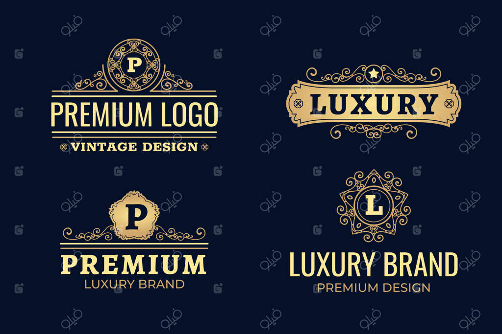 پکیج لوگوهای لوکس و قدیمی