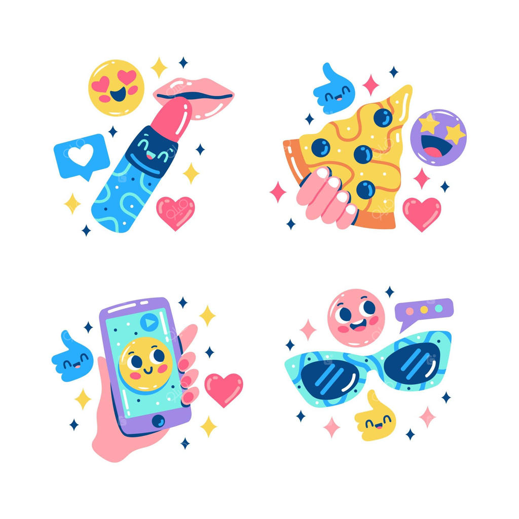 برچسب‌های زرق و برق‌دار اینفلوئنسرها