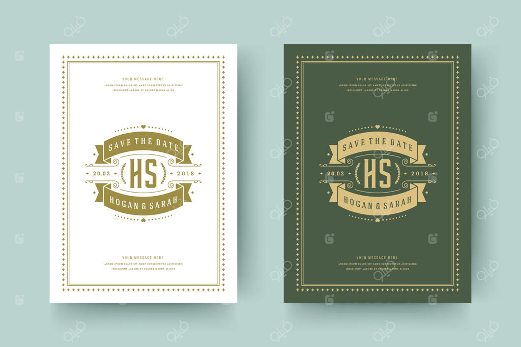 کارت های دعوت عروسی با تزیینات زیبا و شیک.