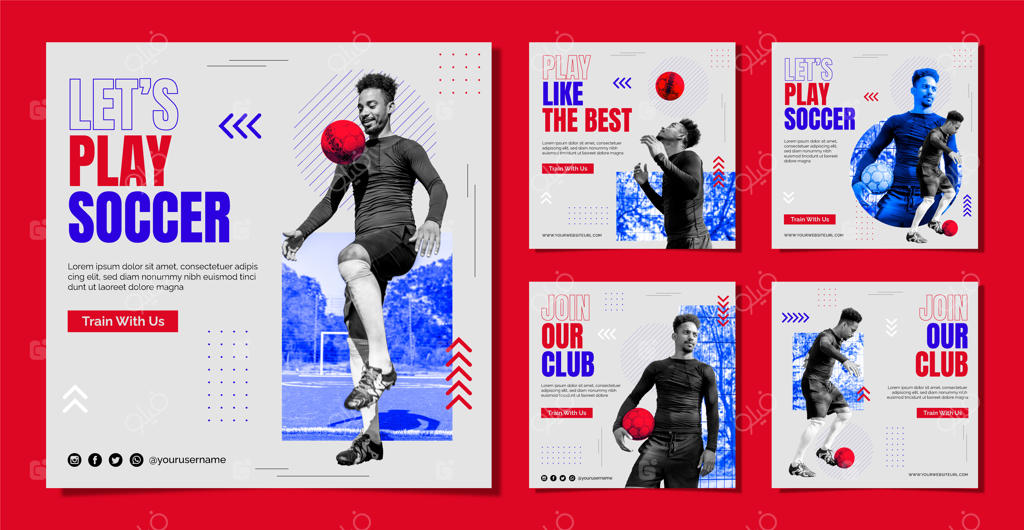 مجموعه پست‌های اینستاگرامی صاف و ساده فوتبال