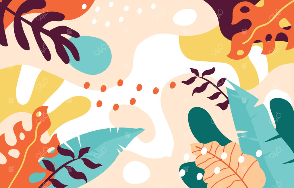 طراحی پس‌زمینه‌ ای انتزاعی با الهام از طبیعت