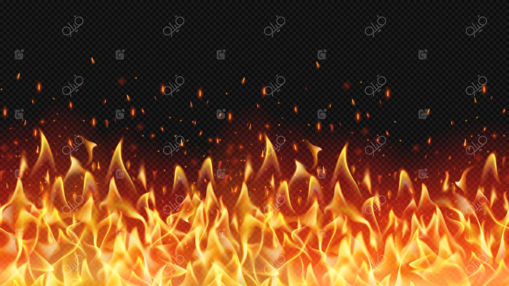 مرز آتشین واقعی و بی نقص، طراحی گرم شعله‌ها