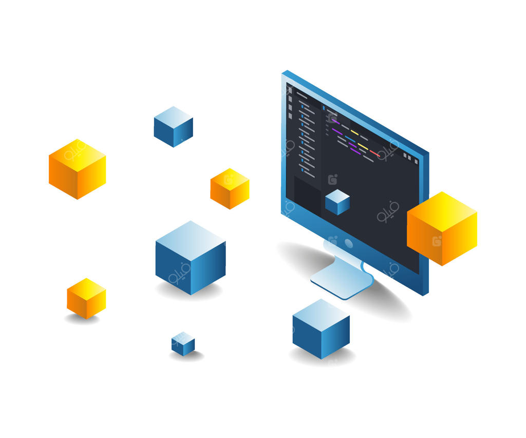 تصویری از مفاهیم بلاک‌چین در فناوری کامپیوتر با موضوع خاص