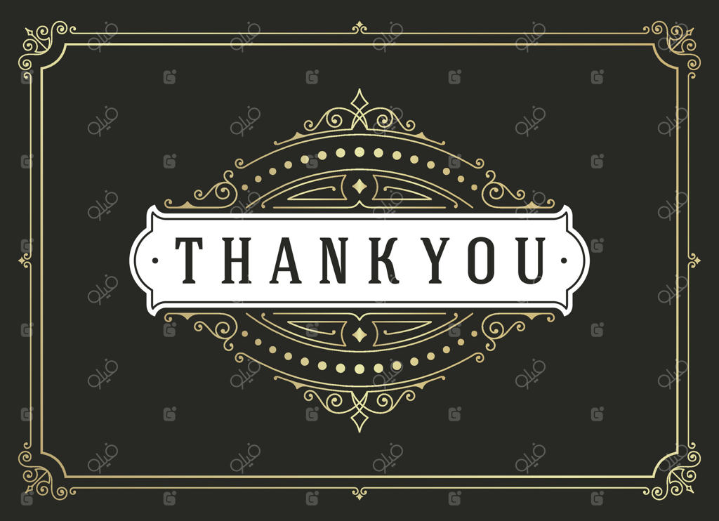 قالب طراحی کارت تبریک قدردانی با تایپوگرافی وینتج