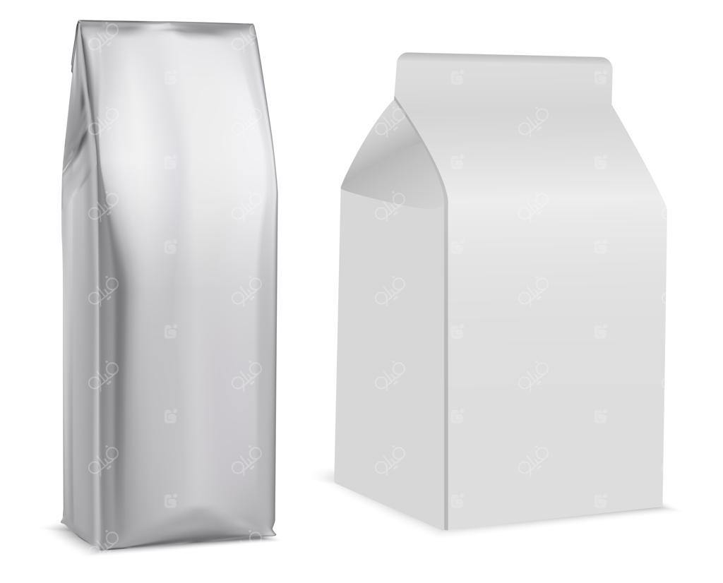 کیسه قهوه، بسته سفید، چای، بیسکویت، پاکت کاغذی، بسته شیر، محصول خرده‌فروشی.