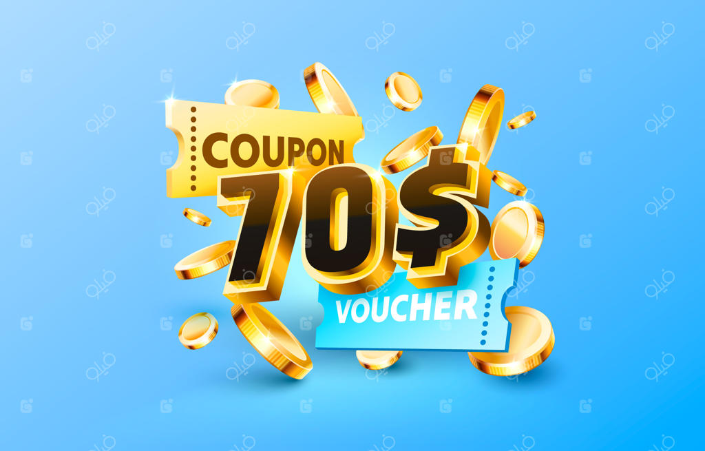 بنر ویژه تخفیف: 70 دلار کوپن هدیه نقدی