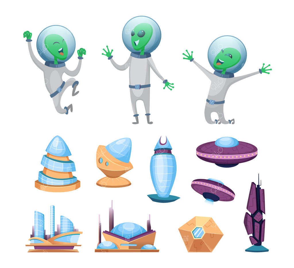 ساختمان‌های آینده‌نگر فضایی و سفینه‌های بشقاب‌پرنده