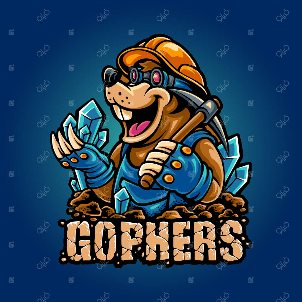 نقاشی از موشی که الماس استخراج می‌کند