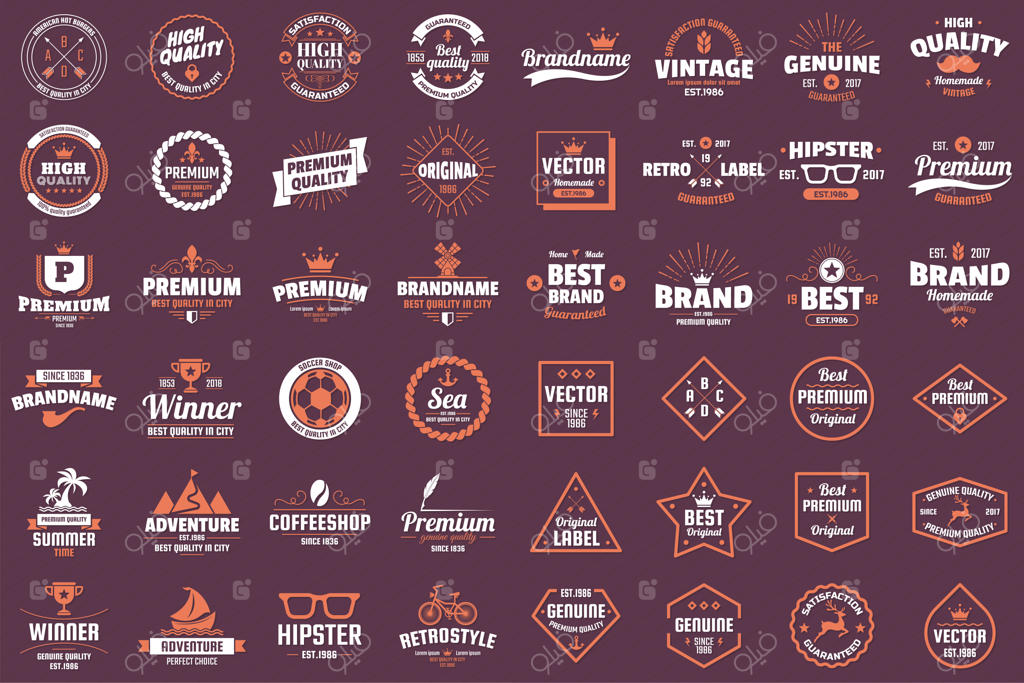 لوگوی وینتیج و رترو برای بنر