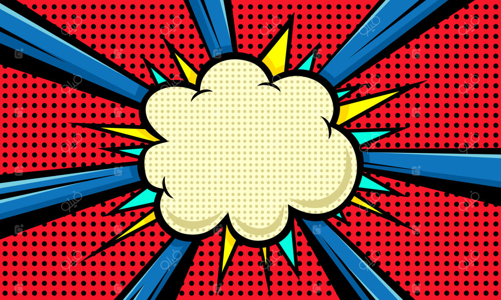 پس‌زمینه‌ی انتزاعی و خالی کارتون کمدی