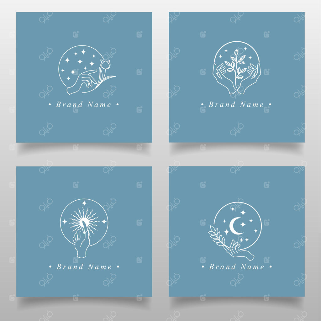 مجموعه لوگو‌های دست زیبا - قالب قابل ویرایش برای مد و فشن