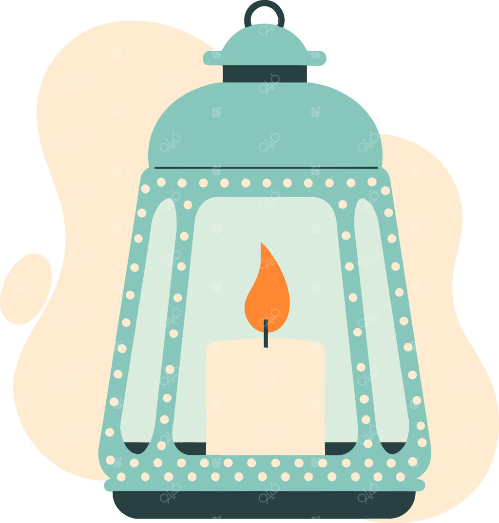 وکتور حرفه‌ای فانوس جذاب مناسب دکوراسیون منزل و فضای باز