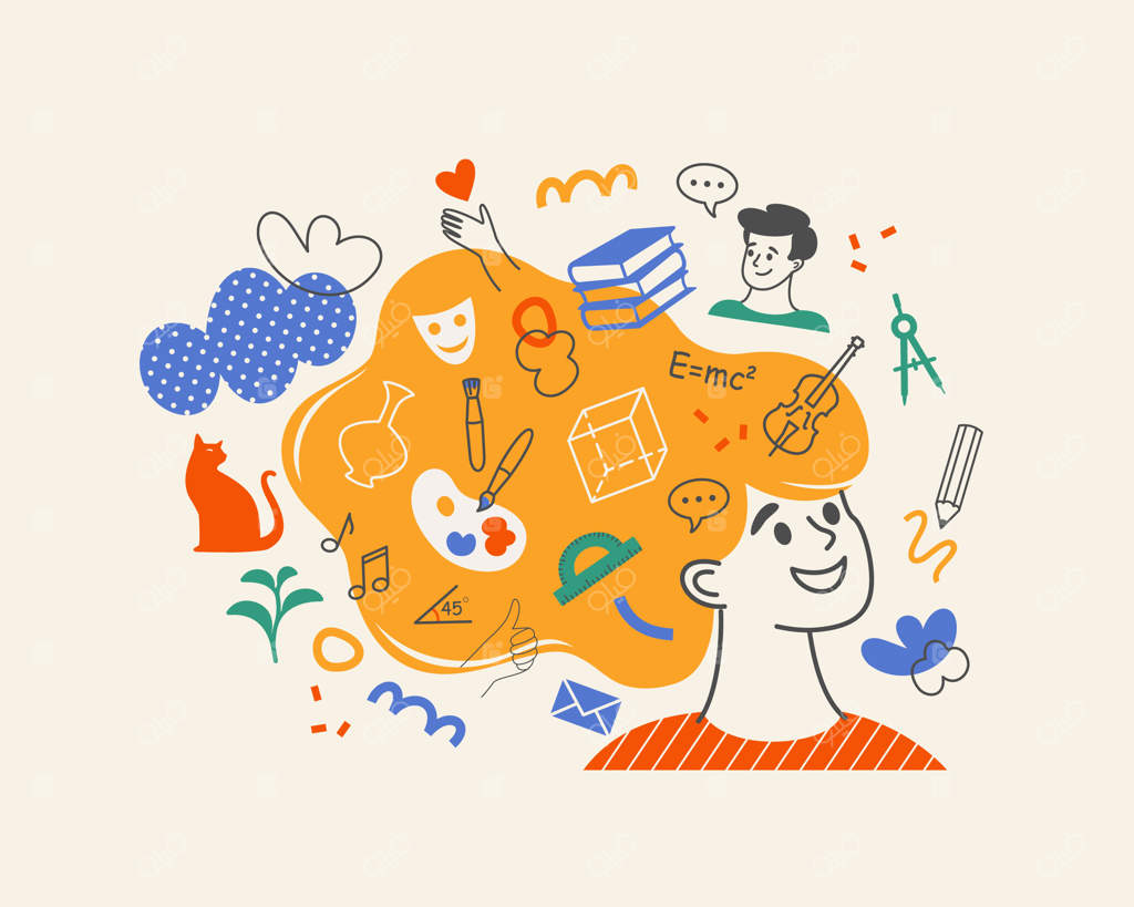 بازگشت به مدرسه: مفاهیم آموزش و علم با تصویرسازی ساده