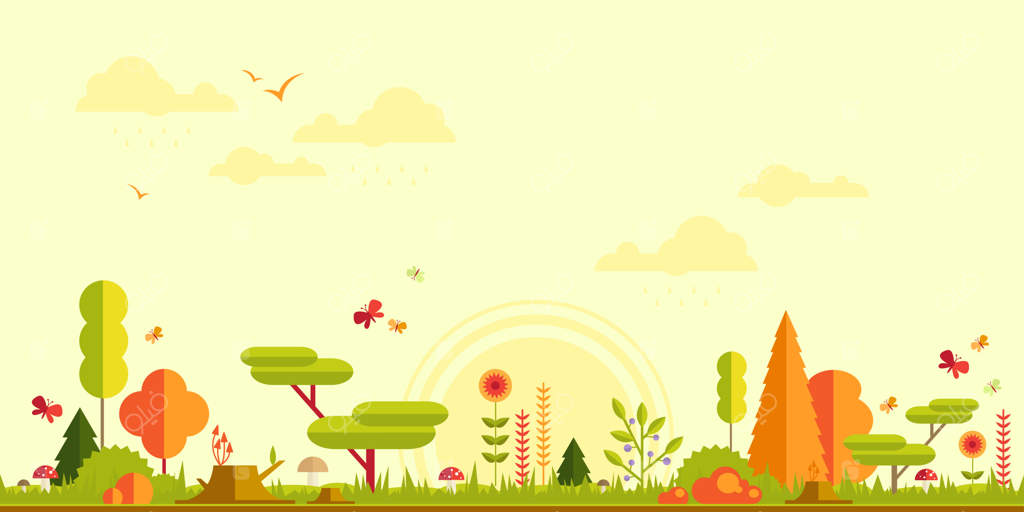 پس‌زمینه‌ی صاف جنگل پاییزی - منظره‌ای ساده و دوست‌داشتنی برای طراحی شما