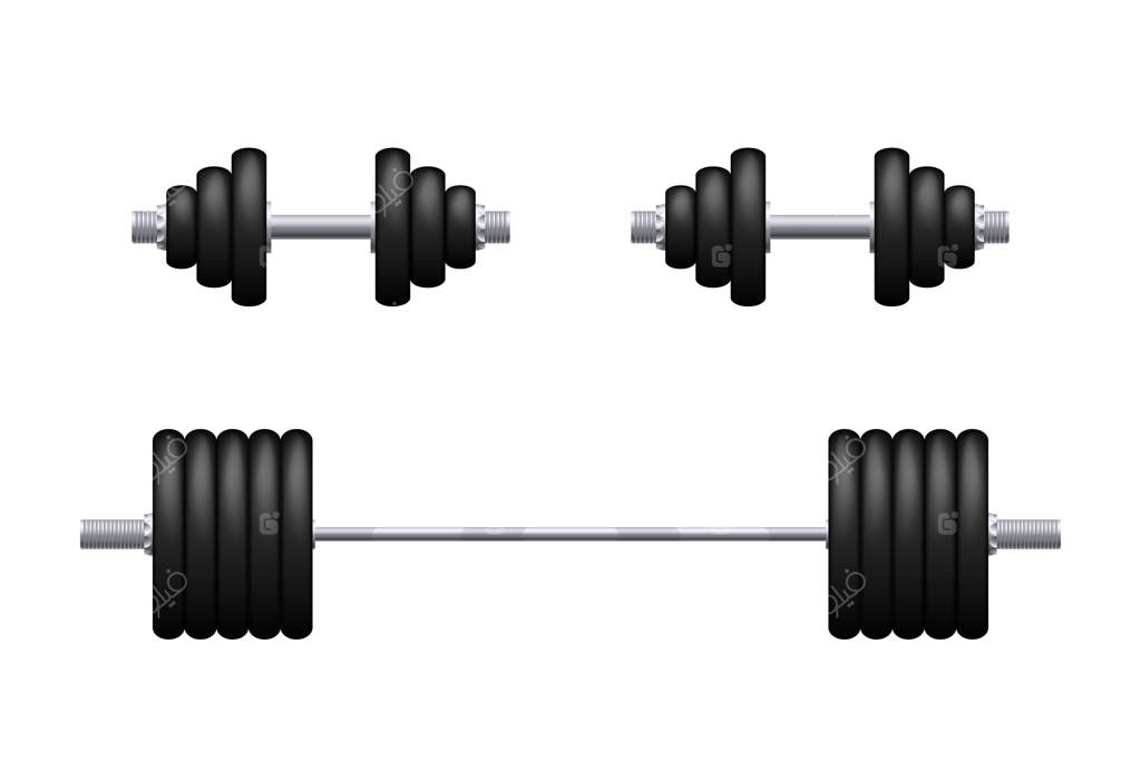 هالتر و دمبل به صورت جداگانه