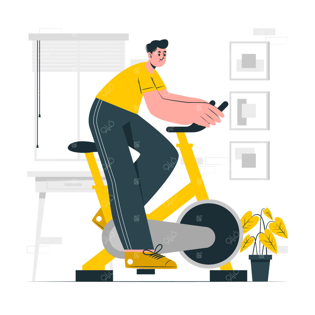 تصویرسازی از طرح دوچرخه خانگی