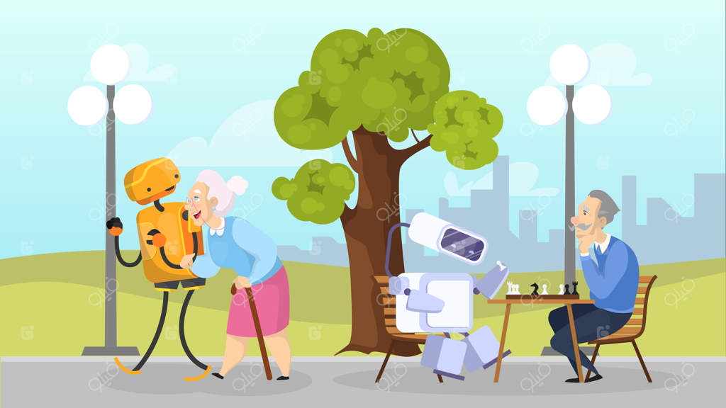 مفهوم روبات مراقبت از سالمندان؛ هوش مصنوعی