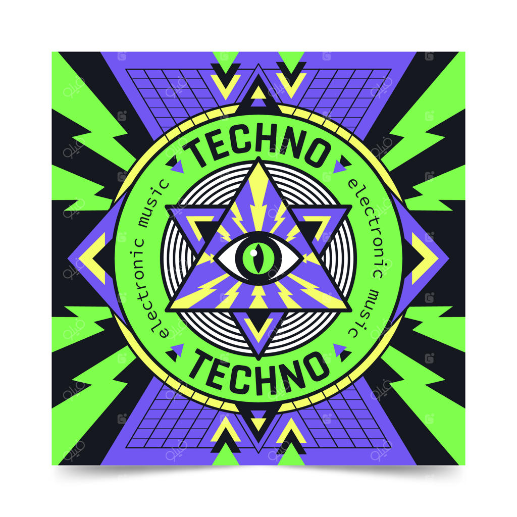 قالب طراحی جلد آلبوم به سبک فلت