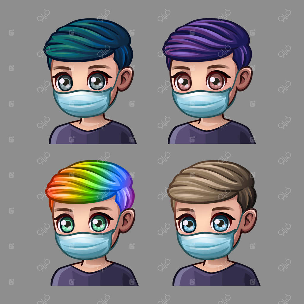 مردی با ماسک پزشکی