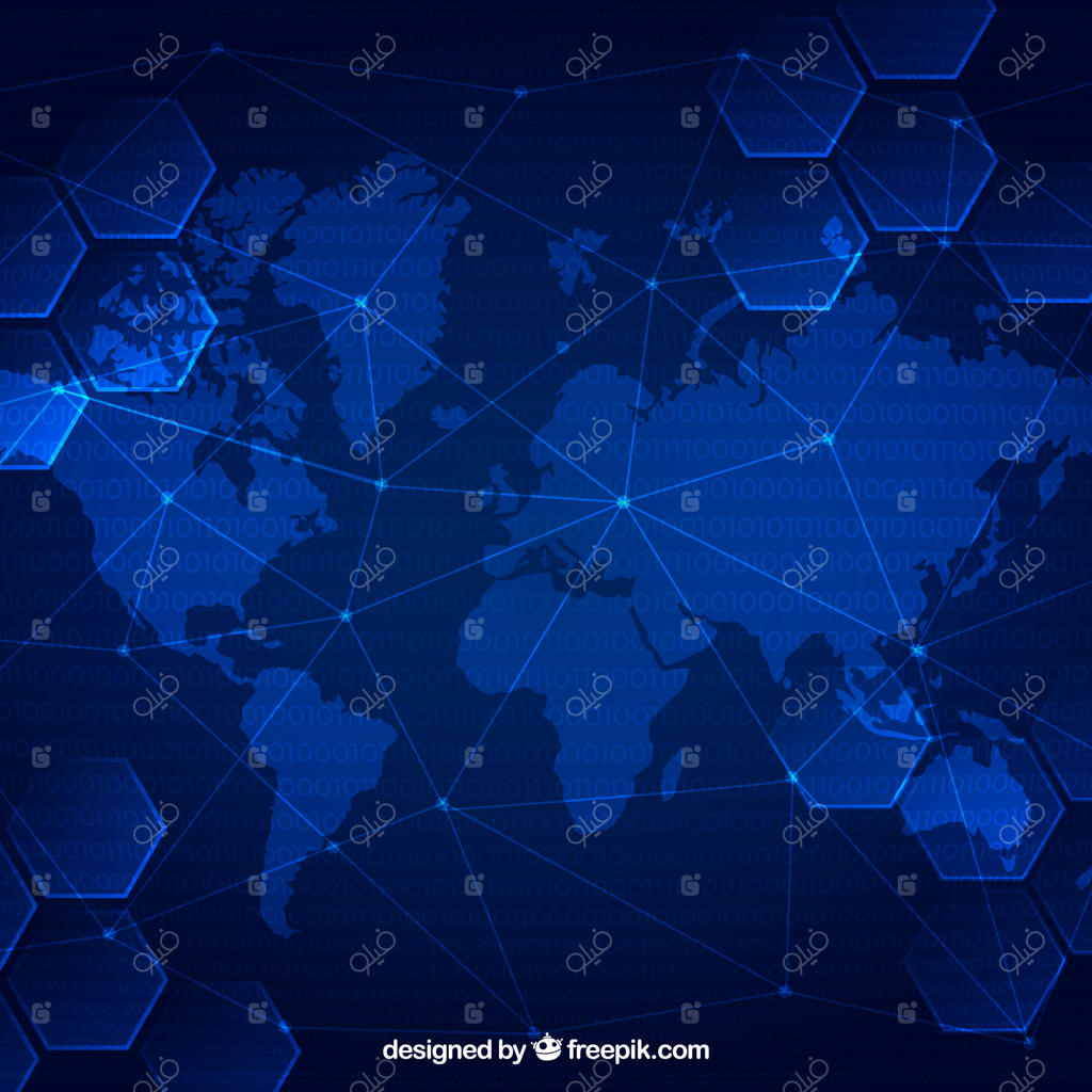 پیش‌زمینه‌ بلاکچین با نقشه جهان
