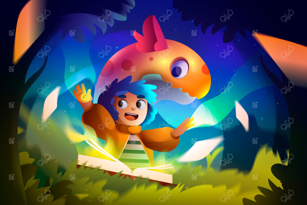 پس‌زمینه گرادیانت کتاب فانتزی