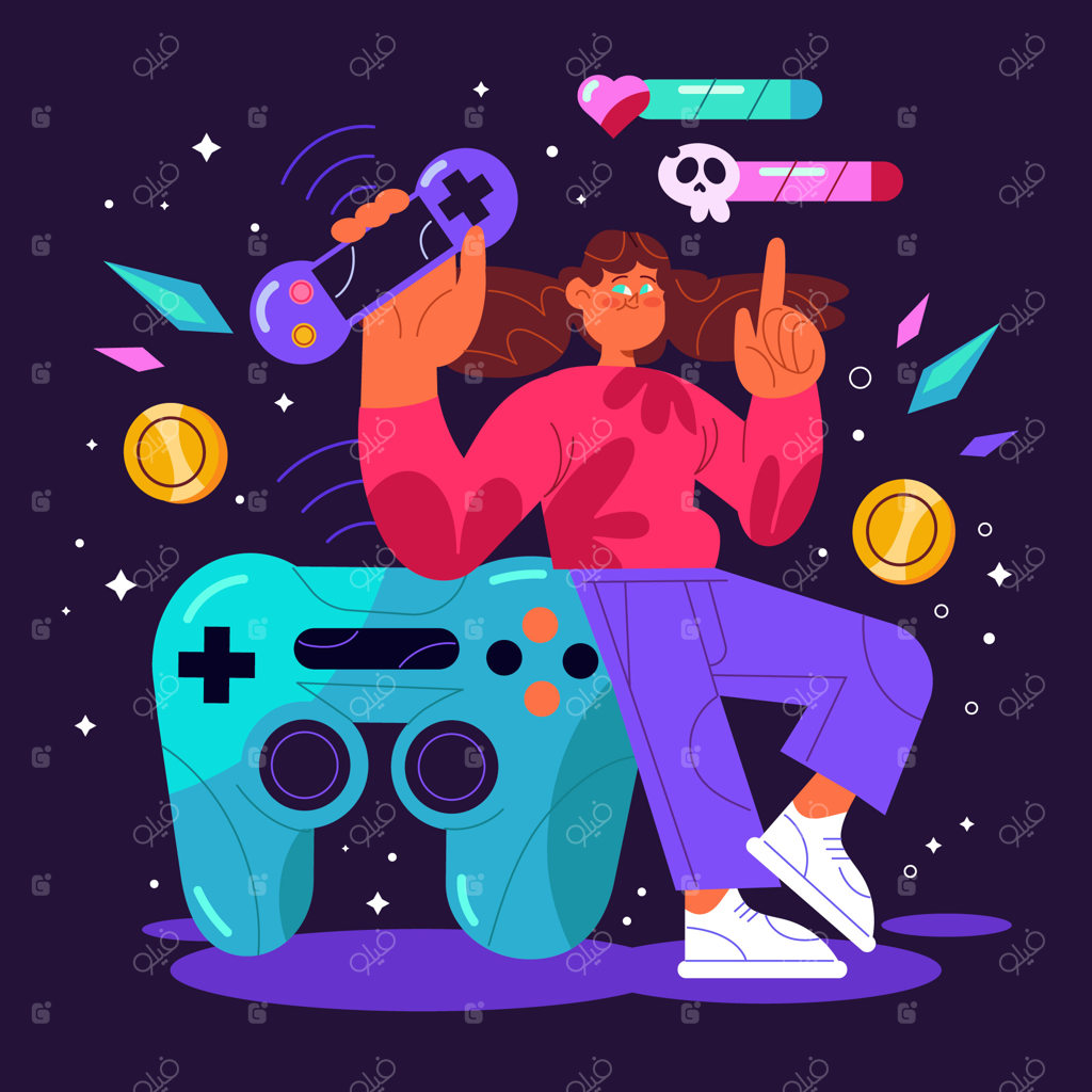 طراحی دستی شخصیت بازی ویدیویی