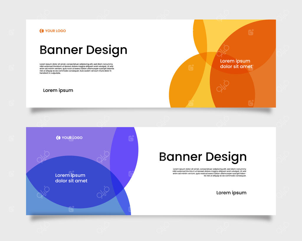 طراحی بنر دایره‌ای