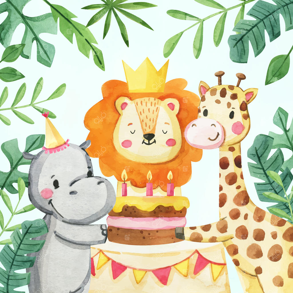 تصویرسازی تولد با آبرنگ